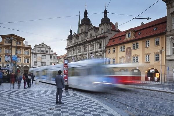 Tram, Mala Strana, Prague, Bohemia, Czech Republic, Europe