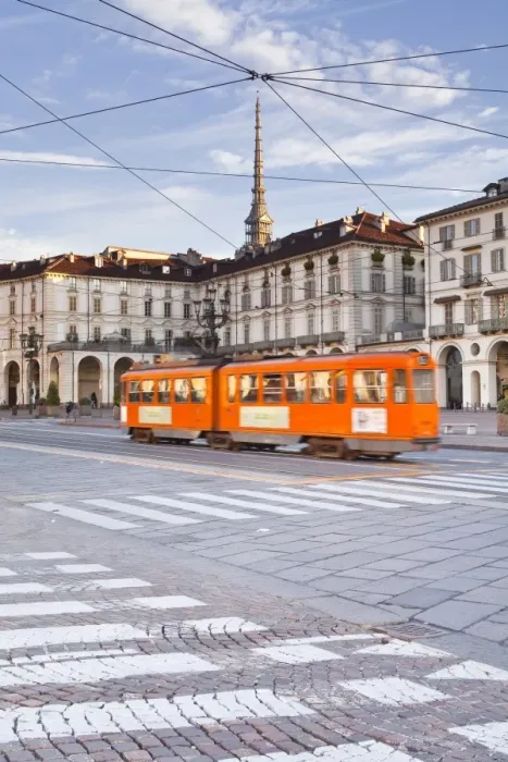 Framed Print : A tram passes through Piazza Vittorio Veneto, Turin, Piedmont, Italy, Europe Framed Print : A tram passes through Piazza Vittorio Veneto, Turin, Piedmont, Italy, Europe