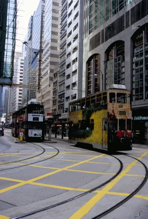 Framed Print : Tram, Sheung Wan, Hong Kong Island, Hong Kong, China, Asia Framed Print : Tram, Sheung Wan, Hong Kong Island, Hong Kong, China, Asia