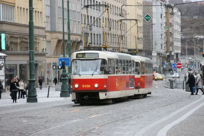 Framed Print : Tramway, Prague old town, Prague, Czech Repubic, Europe Framed Print : Tramway, Prague old town, Prague, Czech Repubic, Europe