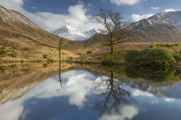 Framed Print : Tranquil loch reflection in Glen Etive, Glencoe, Highlands, Scotland, United Kingdom Framed Print : Tranquil loch reflection in Glen Etive, Glencoe, Highlands, Scotland, United Kingdom