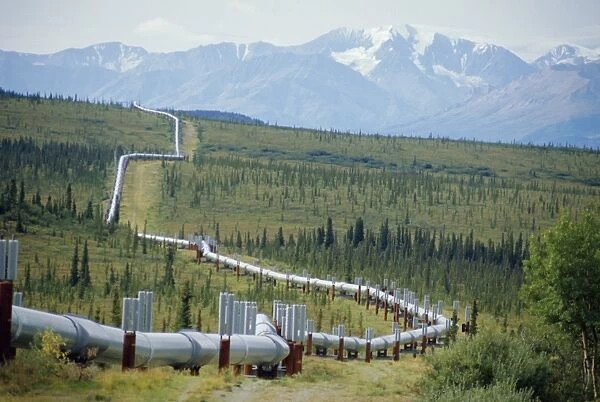 The Trans Alaska Oil Pipeline running on refridgerated