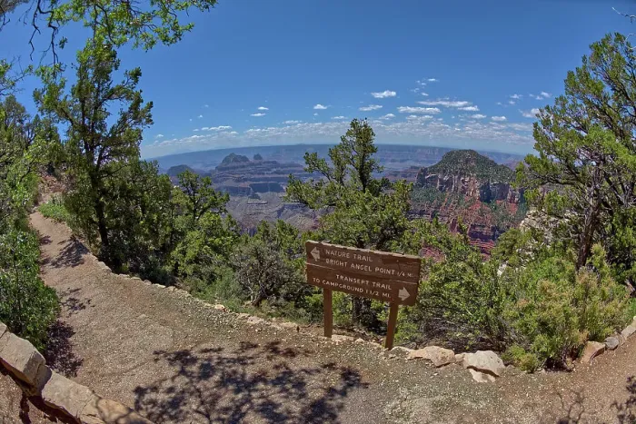 Framed Print : The Transept Trail sign where it branches off from the Bright Angel Point Trail on the North Rim of Grand Canyon, Grand Canyon National Park, UNESCO World Heritage Site, Arizona, United States of America, North America Framed Print : The Transept Trail sign where it branches off from the Bright Angel Point Trail on the North Rim of Grand Canyon, Grand Canyon National Park, UNESCO World Heritage Site, Arizona, United States of America, North America