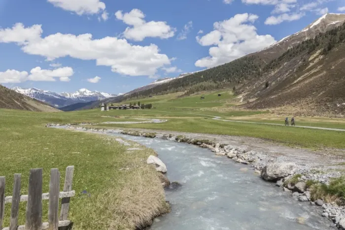 Framed Print : Transparent water of river around the alpine village of Davos, Sertig Valley, canton of Graubunden Framed Print : Transparent water of river around the alpine village of Davos, Sertig Valley, canton of Graubunden