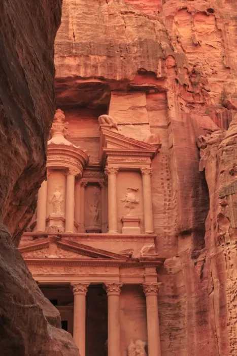 Framed Print : The Treasury (Al-Khazneh), seen from the Siq, Petra, UNESCO World Heritage Site, Jordan Framed Print : The Treasury (Al-Khazneh), seen from the Siq, Petra, UNESCO World Heritage Site, Jordan