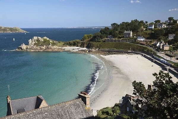 Trestrignel beach and Pointe du Chateau, Perros-Guirec, Cote de Granit Rose, Cotes d Armor