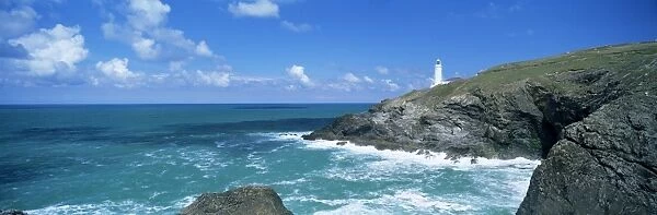 Trevose lighthouse, Trevose Head, north coast, Cornwall, England, United Kingdom, Europe