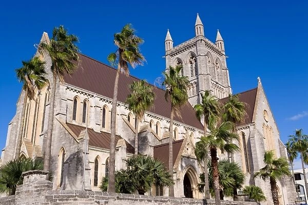 Trinity Cathedral, Anglican Cathedral dating from 1894, Hamilton, Bermuda, Central America
