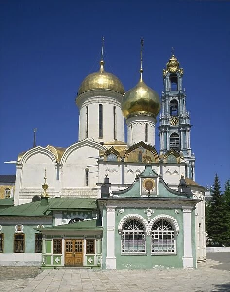 Trinity Cathedral and bell tower, Trinity Monastery of St. Sergius, Zagorsk