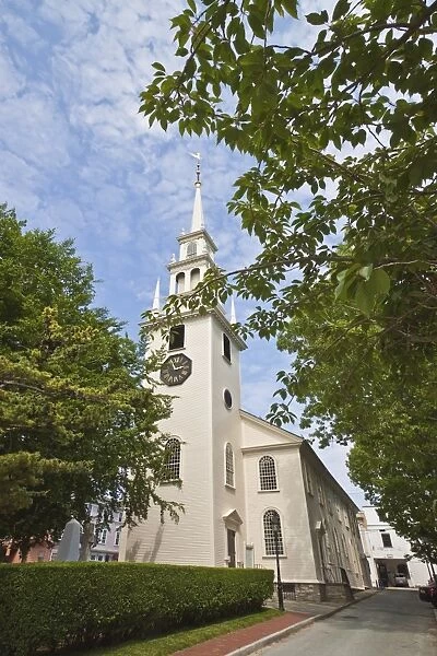 Trinity Church dating from 1726, on Queen Anne Square, the oldest Episcopal parish in the state