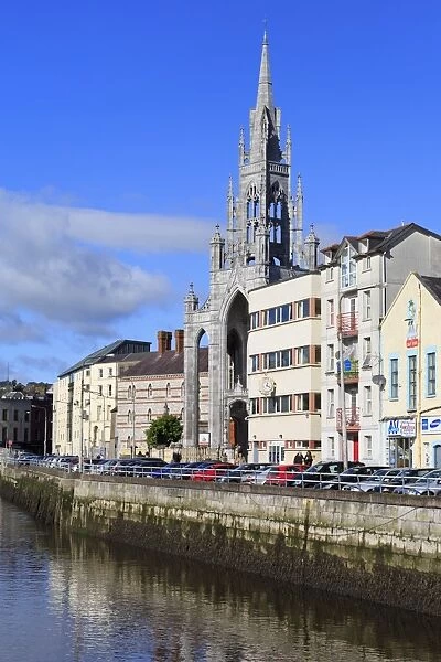Trinity Church and River Lee, Cork City, County Cork, Munster, Republic of Ireland, Europe