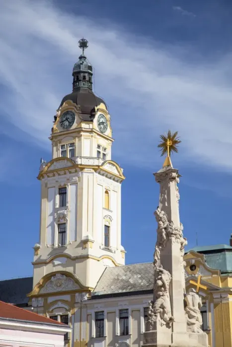 Framed Print : Trinity Column and Town Hall in Szechenyi Square, Pecs, Southern Transdanubia, Hungary, Europe Framed Print : Trinity Column and Town Hall in Szechenyi Square, Pecs, Southern Transdanubia, Hungary, Europe
