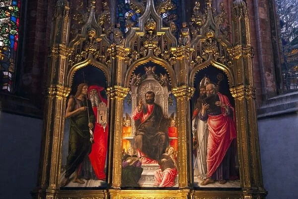 Triptych of St. Mark by Bartolomeo Vivarini dating from 1474, Santa Maria Gloriosa dei Frari church