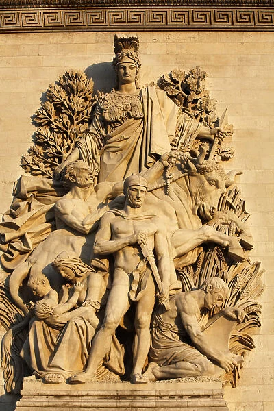 The Triumph by Antoine Etex, dating from 1810, sculpture on the Arc de Triomphe, Paris