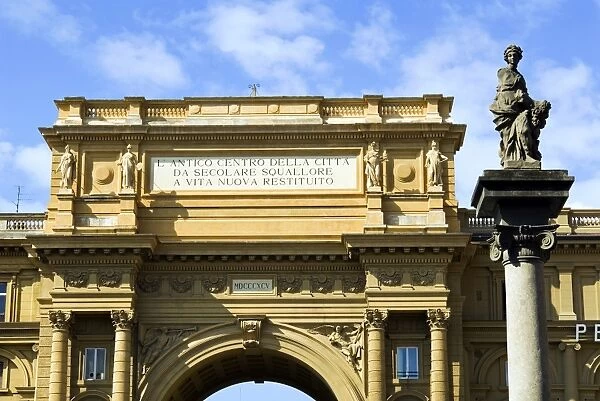 Triumph Arch, Piazza della Repubblica, UNESCO World Heritage Site, Florence