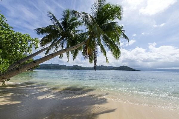 Tropical island beach at Matangi Island Resort, Vanua Levu, Fiji, Pacific