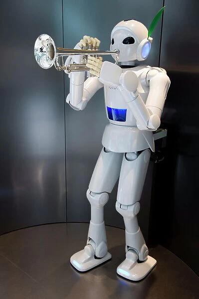 Trumpet-playing robot at the Toyota Kaikan Visitors Center in Toyota City