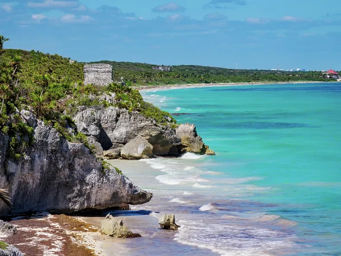 Framed Print : Tulum Archeological Site, Quintana Roo State, Mexico