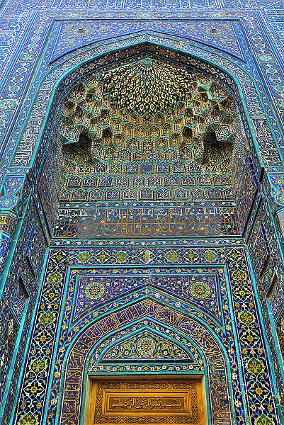 Tuman Oko Mausoleum, Shah-I-Zinda, UNESCO World Heritage Site, Samarkand, Uzbekistan, Central Asia, Asia