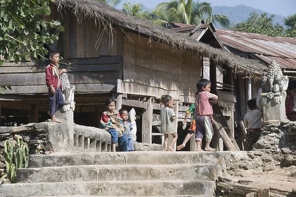 Had Tur, a Lao Lua village, near Pakbang, North Laos, Indochina, Southeast Asia, Asia