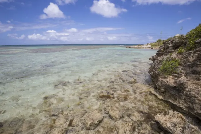 Framed Print : The turquoise shades of the Caribbean Sea seen from the cliffs of Green Island, Antigua and Barbuda Framed Print : The turquoise shades of the Caribbean Sea seen from the cliffs of Green Island, Antigua and Barbuda