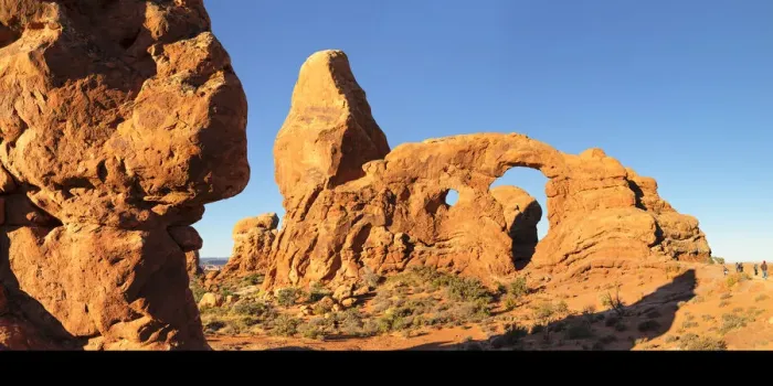 Framed Print : Turret Arch, Arches National Park, Utah, United States of America, North America Framed Print : Turret Arch, Arches National Park, Utah, United States of America, North America