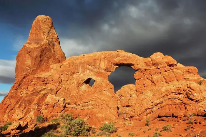 Framed Print : Turret Arch, Arches National Park, Utah, United States of America, North America Framed Print : Turret Arch, Arches National Park, Utah, United States of America, North America