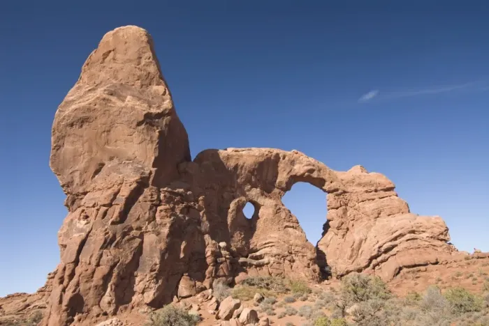 Framed Print : Turret Arch, Arches National Park, Utah, United States of America, North America