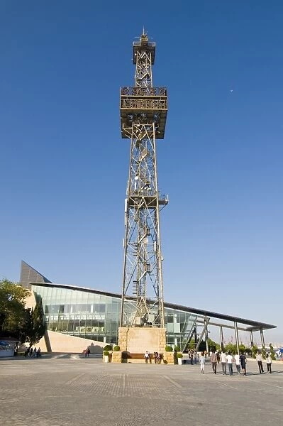 TV tower at the beachfront of Baku, Azerbaijan, Central Asia, Asia