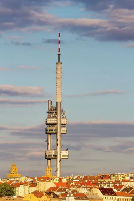 Framed Print : TV Tower in Zizkov at sunset, Prague, Czech Republic (Czechia), Europe Framed Print : TV Tower in Zizkov at sunset, Prague, Czech Republic (Czechia), Europe