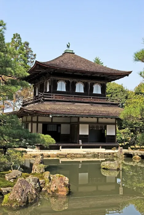 Framed Print : two-storied Kannon-den at Ginkaku-ji, Temple of the Silver Pavilion'), officially named Jishō-ji Temple of Shining Mercy') Framed Print : two-storied Kannon-den at Ginkaku-ji, Temple of the Silver Pavilion'), officially named Jishō-ji Temple of Shining Mercy')