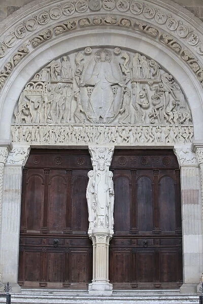 Tympanum of the Last Judgment by Gislebertus on the West Portal of Saint-Lazare Cathedral
