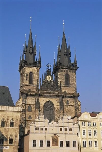 Tyn Church, Old Town Square, Prague, Czech Republic, Europe