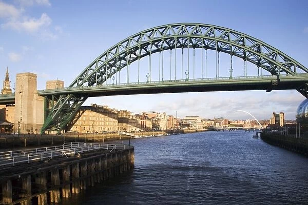 Tyne Bridge from The Swing Bridge, Newcastle upon Tyne, Tyne and Wear, England