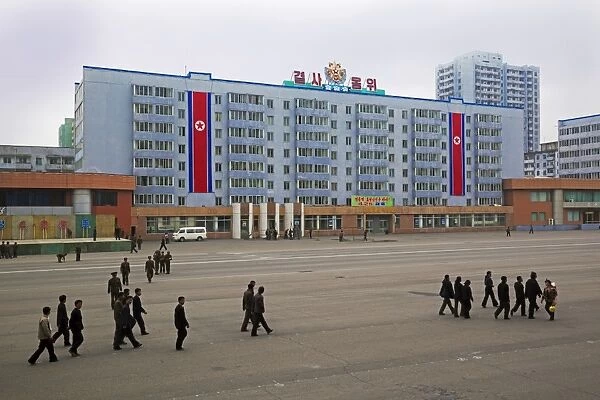 Typical city architecture, Pyongyang, Democratic Peoples Republic of Korea (DPRK), North Korea, Asia