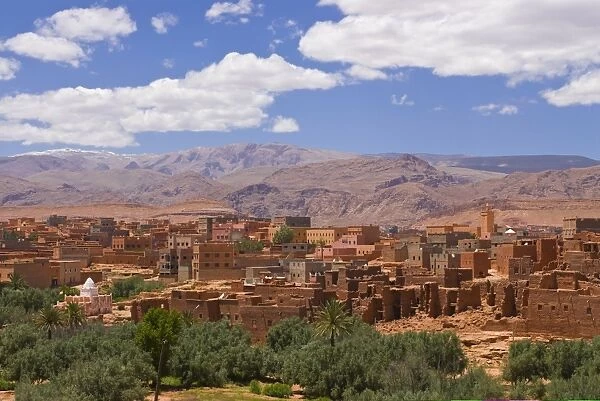 Typical desert village, near the Todra Gorge, Morocco, North Africa, Africa