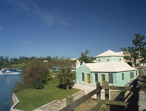 Typical housing, Somerset Bridge, Bermuda, Central America