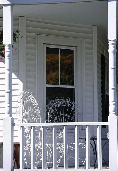 Typical front porch on a house