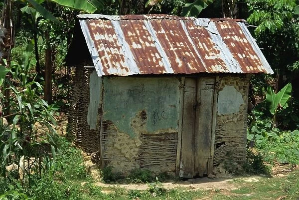Typical rural shack of plaster