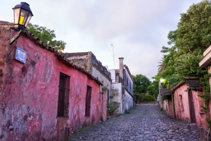 Framed Print : Typical street in Colonia, UNESCO World Heritage Site, Uruguay, South America Framed Print : Typical street in Colonia, UNESCO World Heritage Site, Uruguay, South America