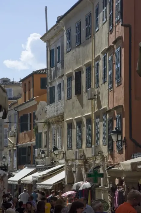 Framed Print : A typical street in old town, Corfu, Island of Corfu, Ionian Islands, Greek Islands, Greece, Europe Framed Print : A typical street in old town, Corfu, Island of Corfu, Ionian Islands, Greek Islands, Greece, Europe