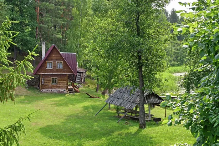 Framed Print : Typical wooden house on the edge of Ukojas lake, near Ginuciai, Aukstaitija National Park, Lithuania, Europe Framed Print : Typical wooden house on the edge of Ukojas lake, near Ginuciai, Aukstaitija National Park, Lithuania, Europe