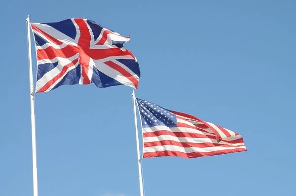 UK and USA Flags, United States of America, North America
