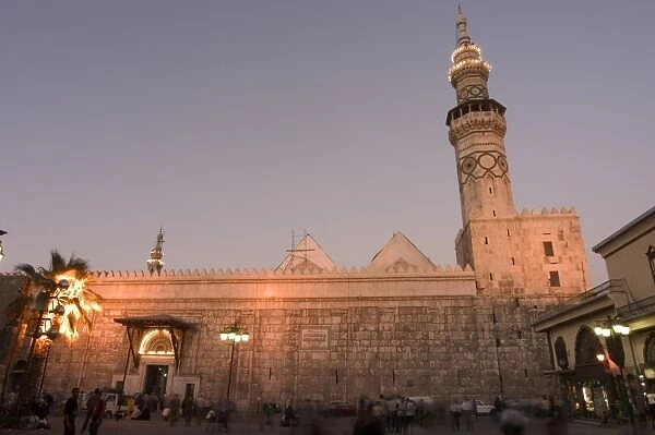 Umayyad Mosque in the evening