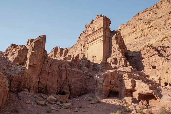Framed Print : Unayshu tomb in the lost city of Petra illuminated at sunset, Petra, UNESCO World Heritage Site, Jordan, Middle East Framed Print : Unayshu tomb in the lost city of Petra illuminated at sunset, Petra, UNESCO World Heritage Site, Jordan, Middle East