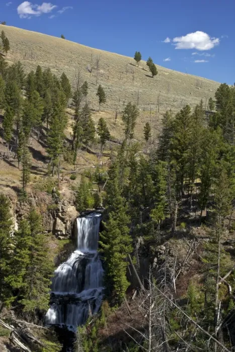 Framed Print : Undine Falls, near Mammoth Hot Springs, Yellowstone National Park, UNESCO World Heritage Site, Wyoming, United States of America, North America Framed Print : Undine Falls, near Mammoth Hot Springs, Yellowstone National Park, UNESCO World Heritage Site, Wyoming, United States of America, North America