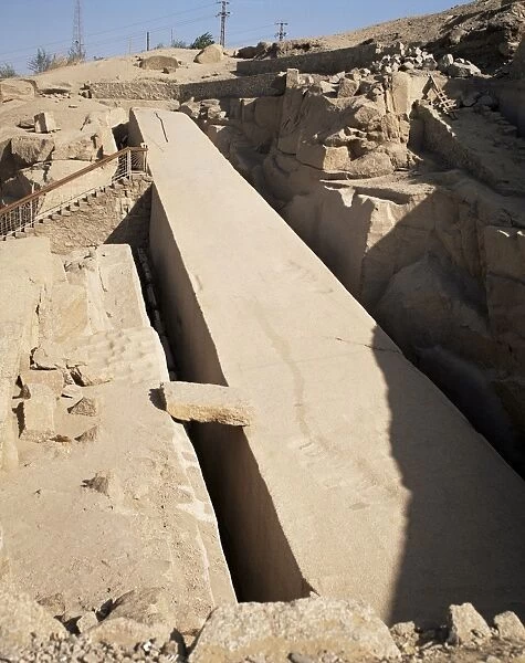Unfinished obelisk, Aswan, Egypt, North Africa, Africa