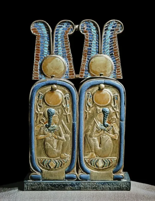 Framed Print : Unguent box in the shape of a double cartouche, from the tomb of the pharaoh Tutankhamun Framed Print : Unguent box in the shape of a double cartouche, from the tomb of the pharaoh Tutankhamun