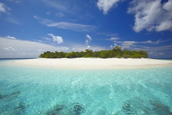 Uninhabited island, Maldives, Indian Ocean, Asia