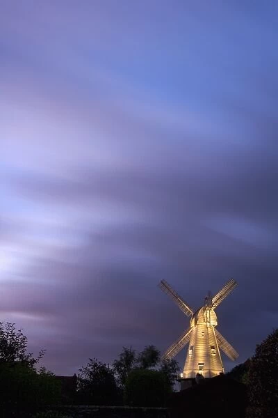 The Union Mill at dusk, Cranbrook, Kent, England, United Kingdom, Europe